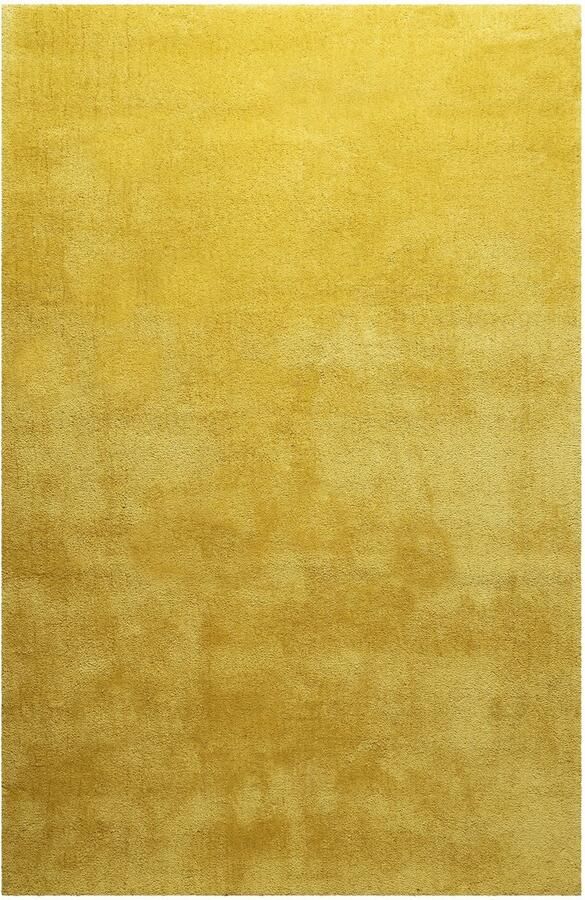Homie Living Pisa Hoogpolig vloerkleed 80x150 mosterdgeel