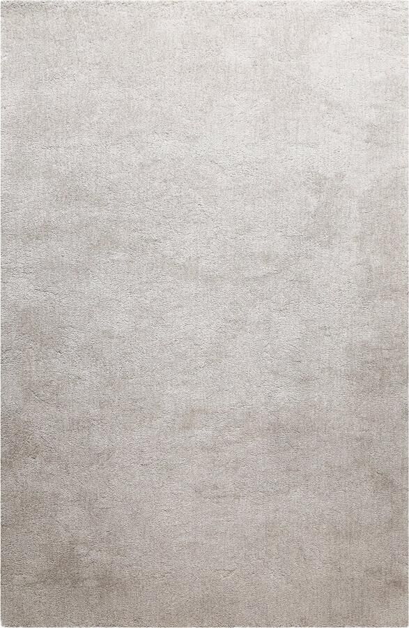 Homie Living Pisa Hoogpolig vloerkleed 80x150 Lichtgrijs crème gemêleerd