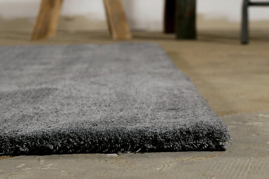 Homie Living Sienna Hoogpolig vloerkleed 160x230 cm lichtgrijs blauw - Foto 3