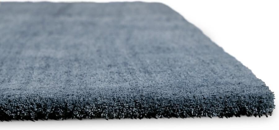 Homie Living Sienna Hoogpolig vloerkleed 200x200 cm blauw