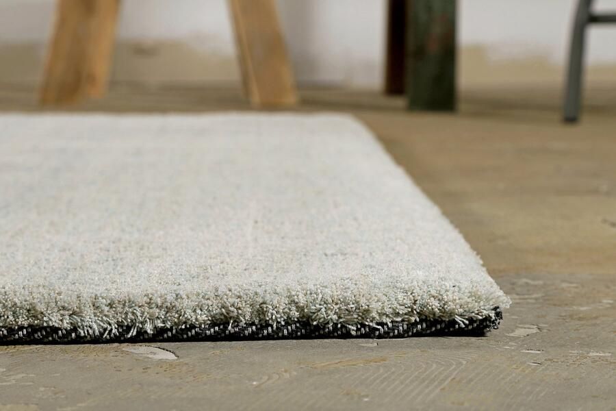 Homie Living Sienna Hoogpolig vloerkleed 70x140 cm groen