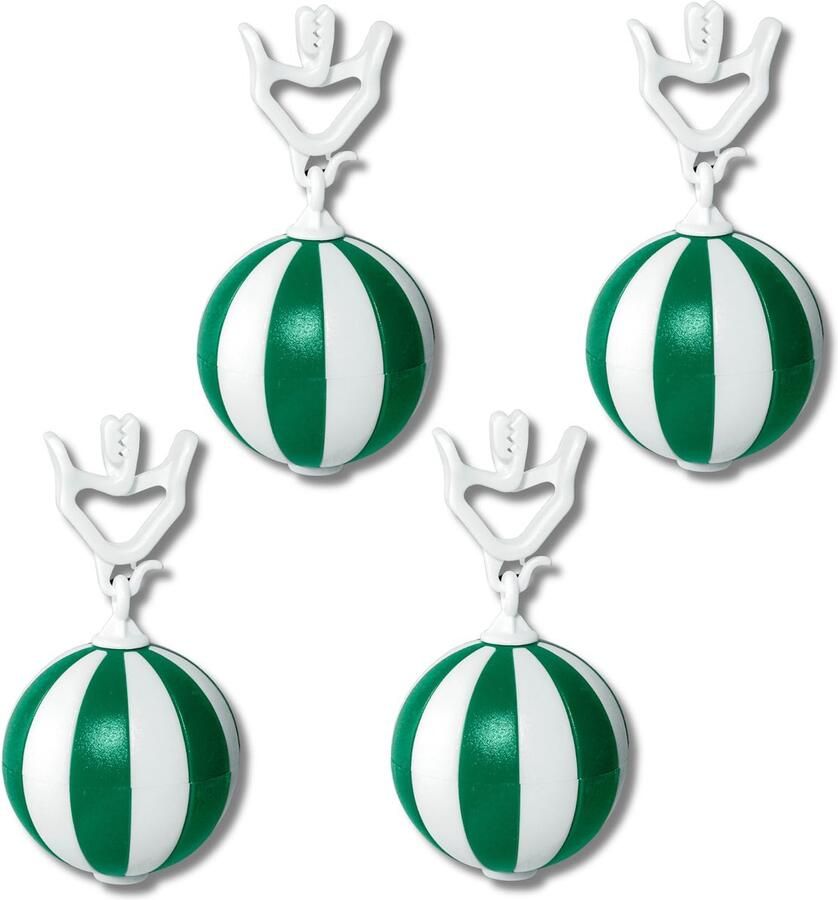 Homiez Tafelkleedgewicht Strandbal – Extra Zwaar (52g) – Tafelkleedgewichten Tegen Wind – Set van 4 – met Metalen Kern – Tafelkleedhouder voor Tuin Balkon Camping Buiten (Groen)