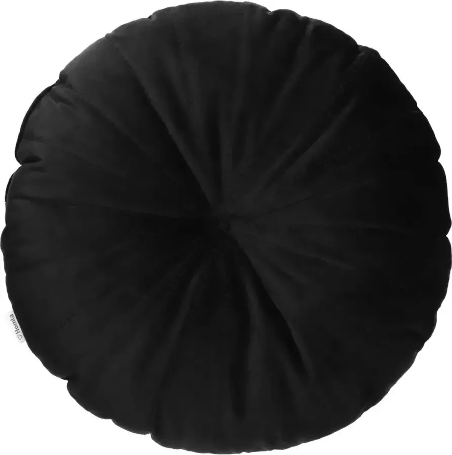 Homla Ollie Sierkussen Rond voor Bank en Bed Sierkussen 40 cm Diameter 100% Polyester Zwart
