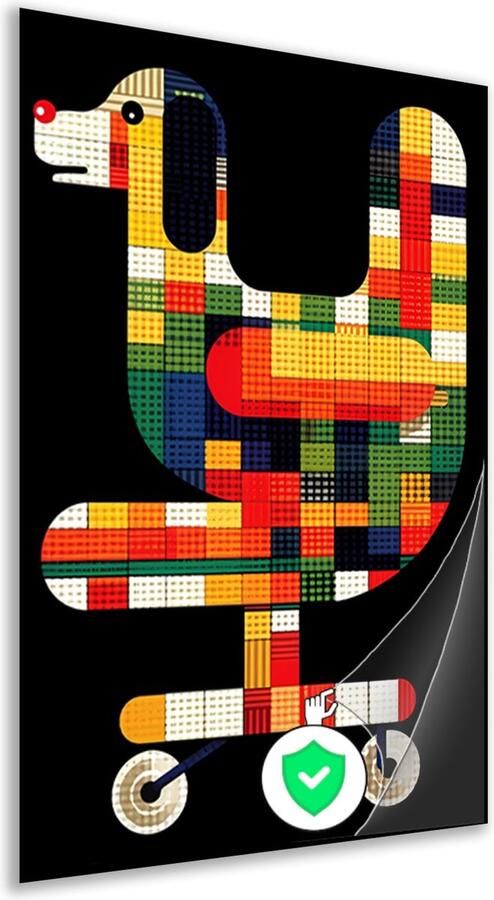 Hond posters Dier poster Stoel Wanddecoratie industrieel Slaapkamer posters Decoratie woonkamer poster 60x90 cm