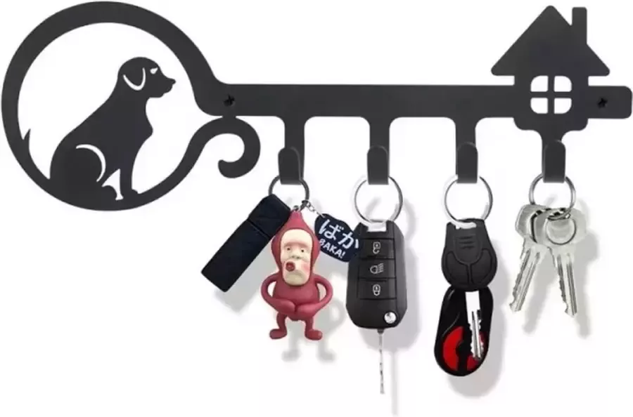 Honden riem kapstok Metalen kapstok Honden Kapstok Riem Halsband – Sleutels Metaal Hond Huis