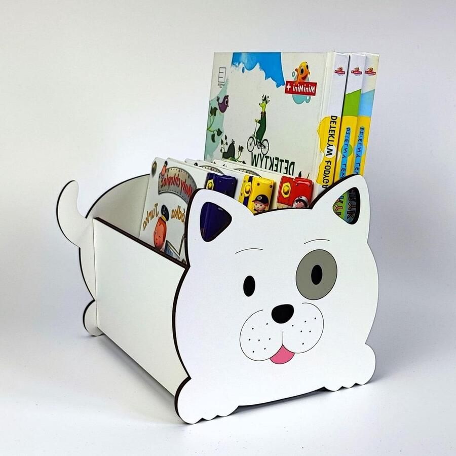 Hondenvorm houten boekenkast opbergdoos kinderkamer speelgoedorganizer Boekenkast kind