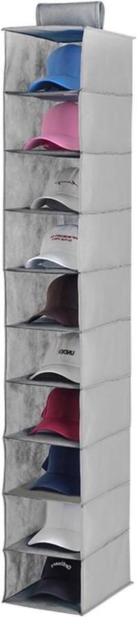 Honkbalpettenhouder muur displayrek met 10 zakken