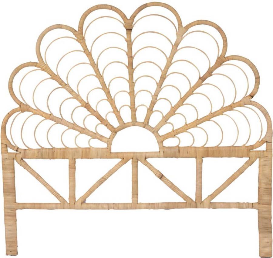 Vente-unique Hoofdbord 140 cm Rotan Naturel FLOSIA L 145 cm x H 135 cm x D 4 cm - Foto 2