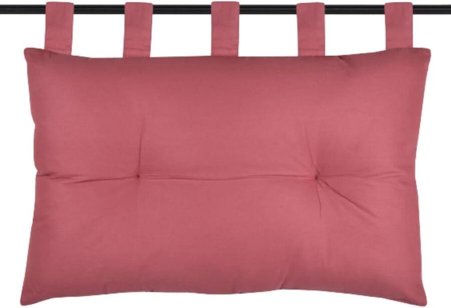 Hoofdbord 70 x 45 x 10 cm 100% katoen granache Oxford-model katoen-satijn elegant zacht aanvoelend slaapkameruitrusting