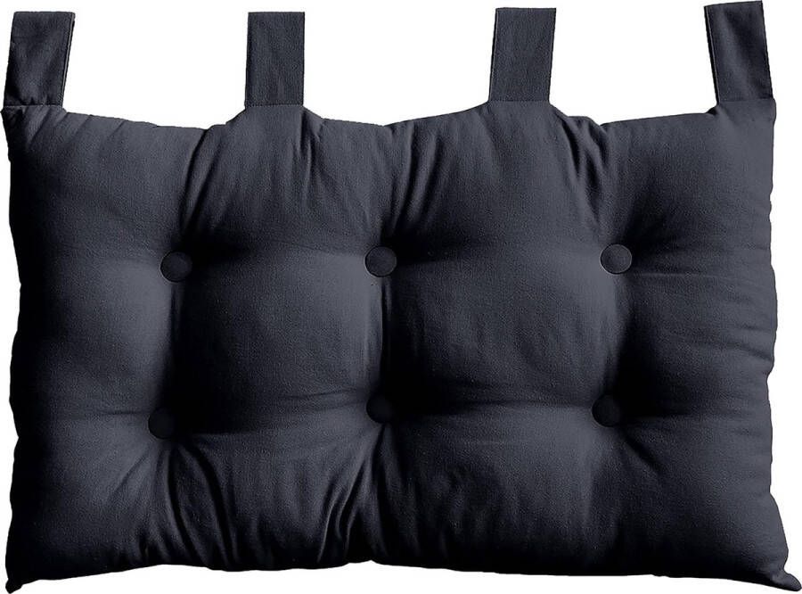 Hoofdbord stof 70 x 9 x 45 cm donkergrijs 9 x 45 cm