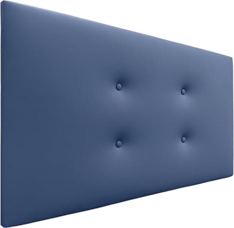 Hoofdbord van kunstleer of stof met knopen luxe hoofdeinde voor bedden 110 cm