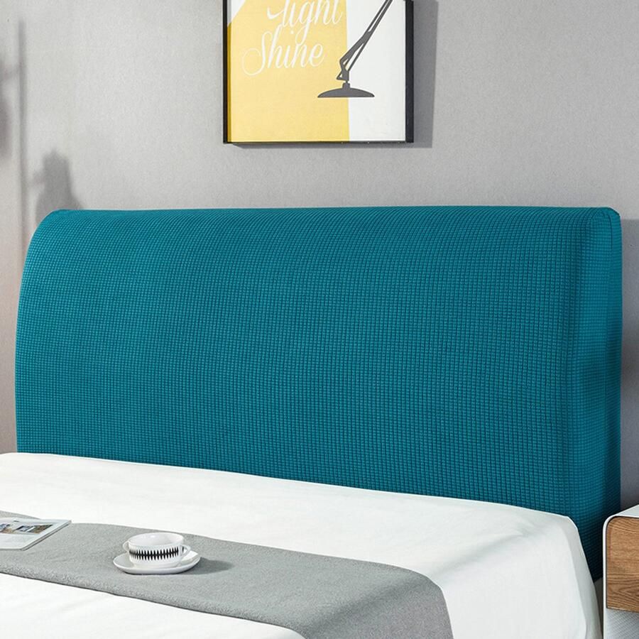 Hoofdbordhoes met volledige dekking M Lengte hoofdbord 150 cm Hoogte hoofdeinde binnen 70 cm Geschikt voor hoofdborden van 140-170 cm lang Eenvoudige stofhoes Zachte hoofdbordhoes Geschikt voor familie- en hotelkamers