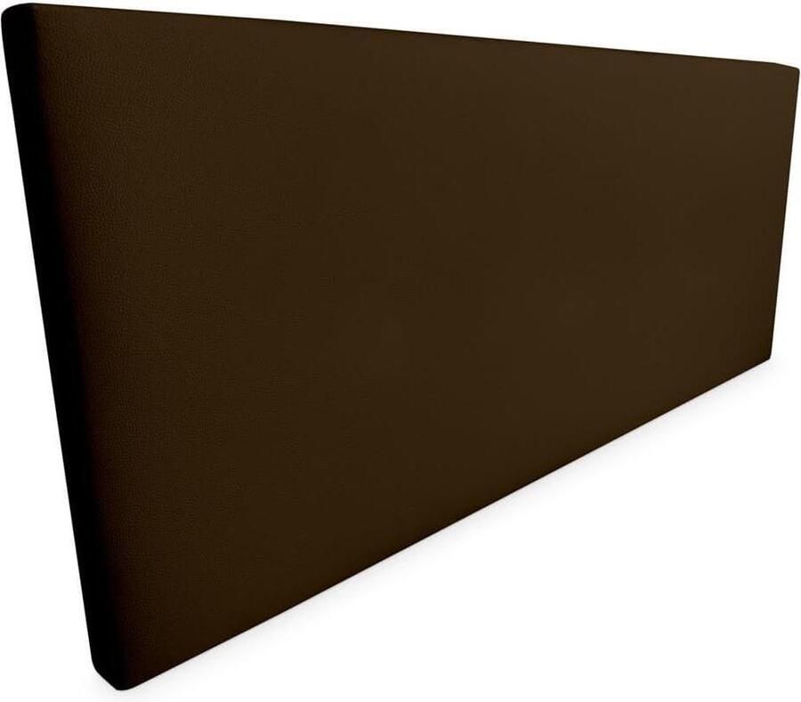 Hoofdeinde Lissabon gevoerd premium bekleding van hoogwaardig kunstleer inclusief beslag en schroeven afmetingen 145 x 60 cm bed 135 140 chocolade