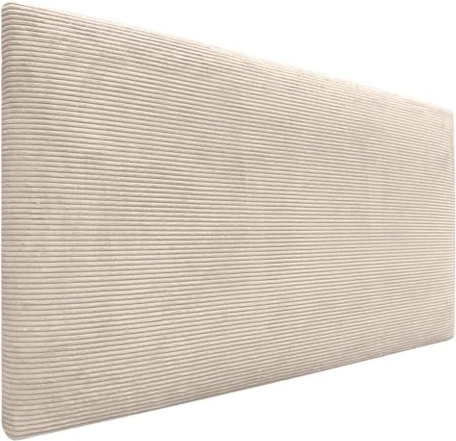 Hoofdeinde van glad corduroy Luxe gewatteerd ontwerp voor bedden 90 cm