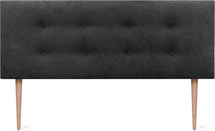 Hoofdeinde van kunstleer of Aqualine Pro stof met knoppen luxe hoofdeinde voor bed (135 x 105 cm)