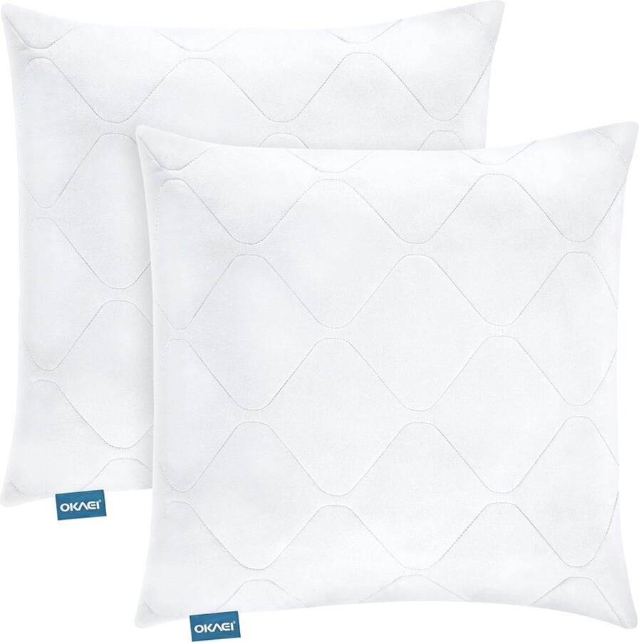 Hoofdkussen 40 x 40 set van 2 stuks superzachte kussenset mensen met allergieën hoofdkussen 40 x 40 kussen klein kussen 40 x 40 slaapkussen bed superzacht beddengoed en beddengoed