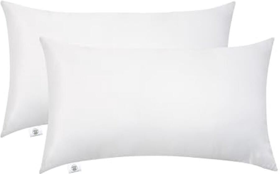 Hoofdkussen Set van 2 50 x 70 cm Polyester Binnenkussen voor Bed en Decoratieve Kussens