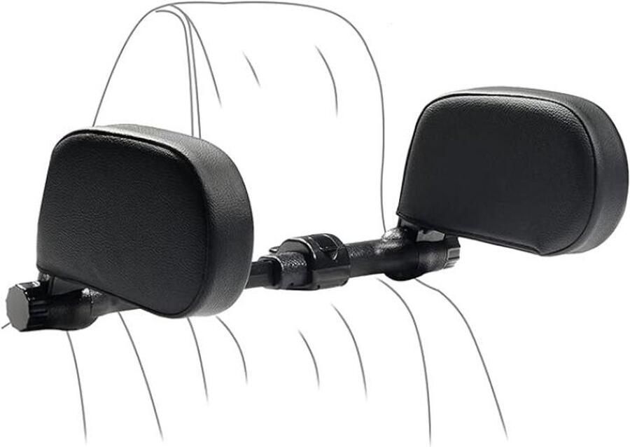 Hoofdsteun Auto Verstelbaar Hoofdkussen Neksteun Nekkussen Auto Neksteun Auto Hoofdkussen Auto Ergonomisch Hoofdkussen Opvouwbare Nekondersteuning Met Zacht Memory Foam Geschikt Voor Vakantie En Verre Reizen Zwart