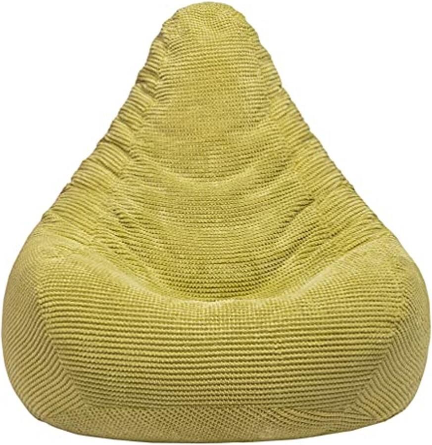 Hoog Rug Zitzak Stoel voor Volwassenen Ergonomisch Ontwerp en Fluwelen Stof Ideaal voor Woonkamer en Gaming