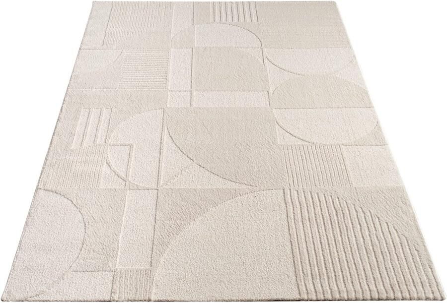 Hoogdekvle tapijt-modern geometrisch patroon-zacht duurzaam en gezellig-Easy Care