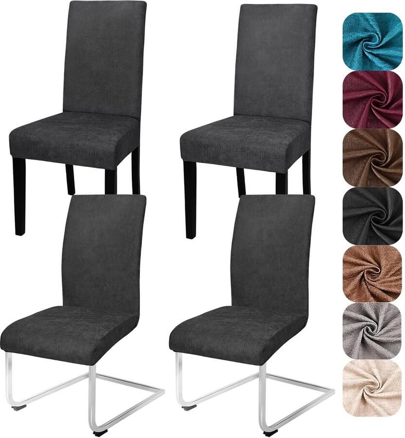 Hoogelastische stoelhoezen Universele maat Zeemleer Bescherming en stijl