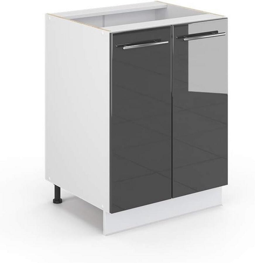 Hoogglans Keukenkast Hangkast Onderkast 60 cm Elegante Keukenmodule