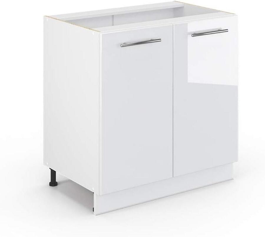 Hoogglans Keukenkast met Softclose Onderkast 80 cm Elegant Design en Ruime Opbergruimte