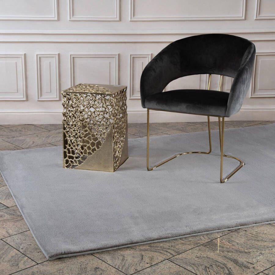 Hoogpolig woonkamertapijt effen grijs 80 x 150 cm superzacht polyester pluizige pool bonttapijten voor slaapkamer kinderkamer tienerkamer