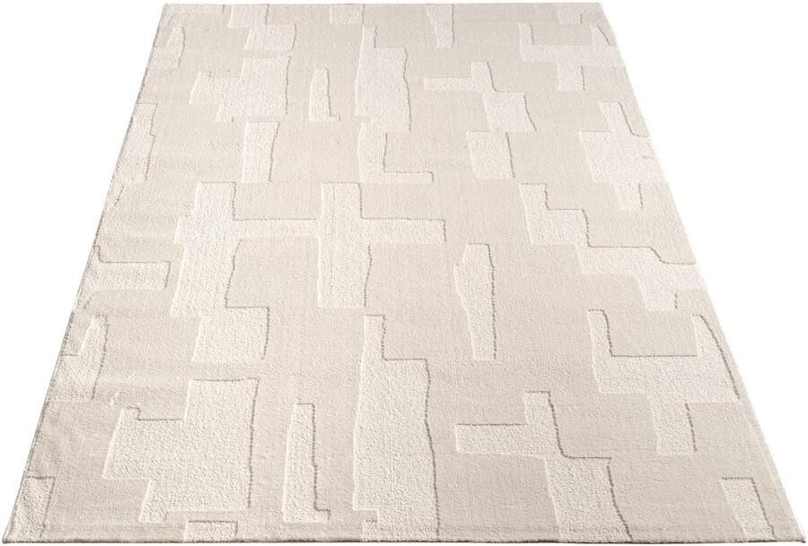 High Pile Rug – Modern Geometric Pattern – Soft Durable & Cozy – Easy Care