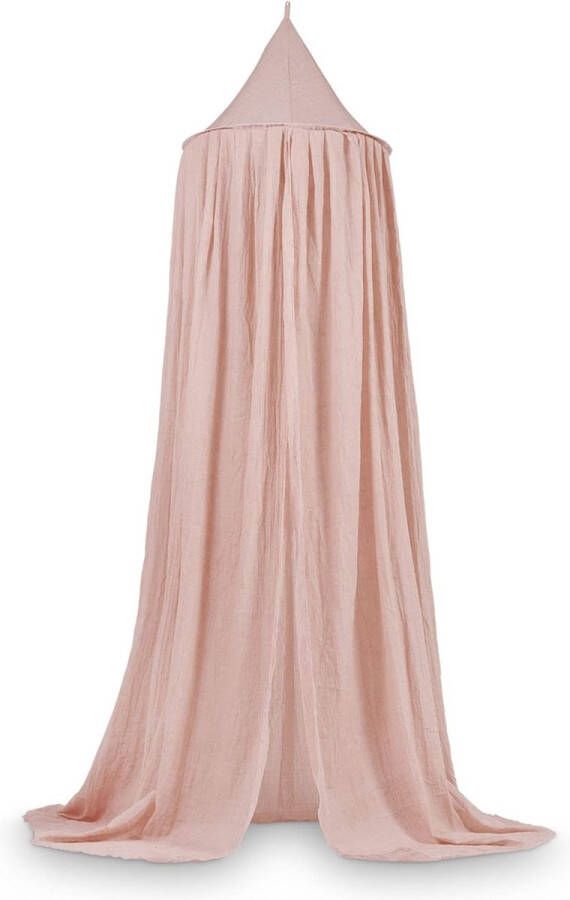 Hoogte 245 cm – hemelbed babybed kinderkamer – roze oudroze