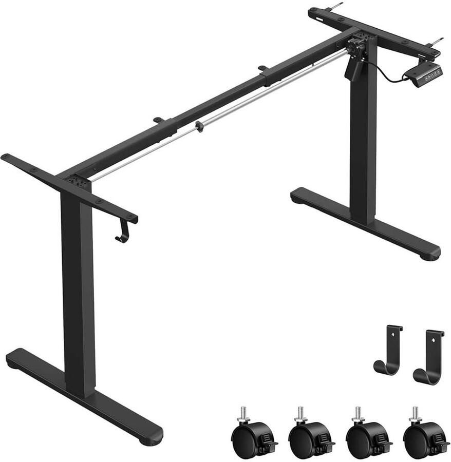 Songmics Bureau – Elektrisch In Hoogte Verstelbaar – Zonder Tafelblad – Frame Only