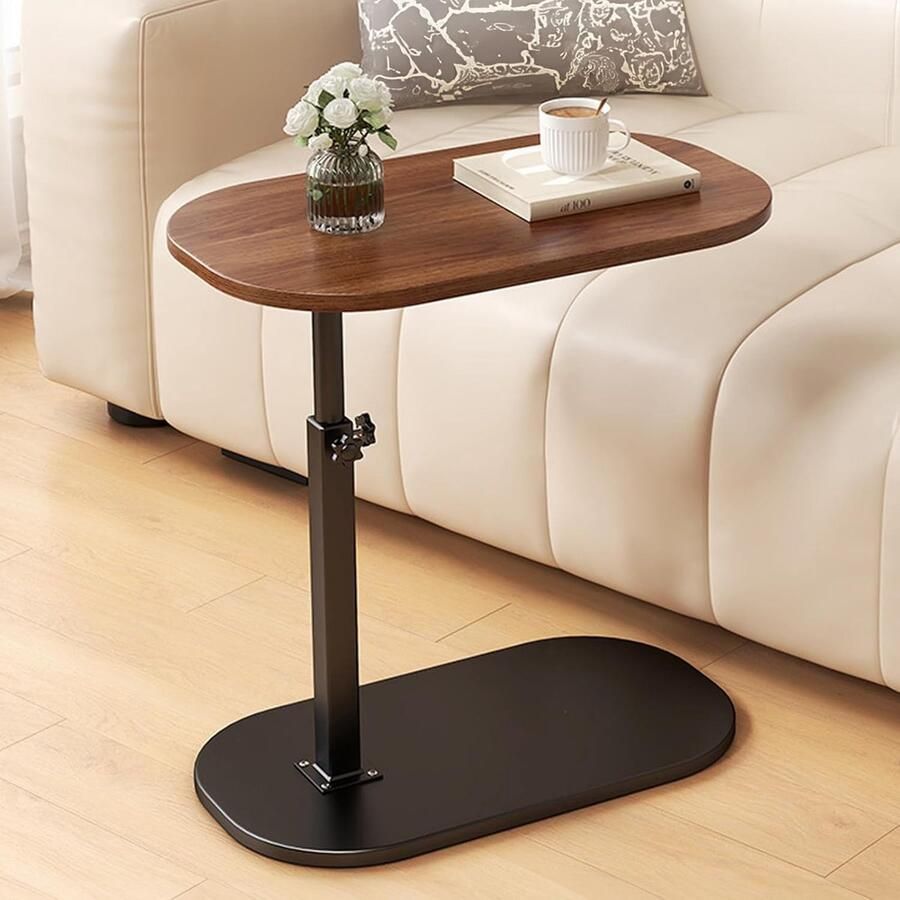 Hoogte verstelbare C-vorm bijzettafel veelzijdig en praktisch 1 stuk