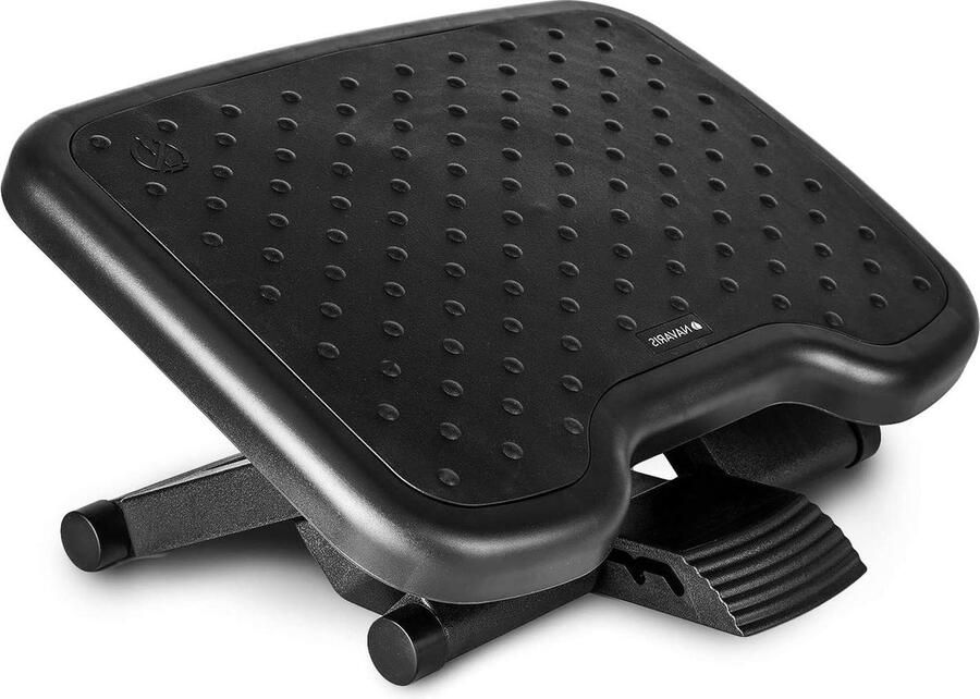 Hoogte verstelbare voetensteun Ergonomische voetenbank voor optimale houding en comfort Zwart