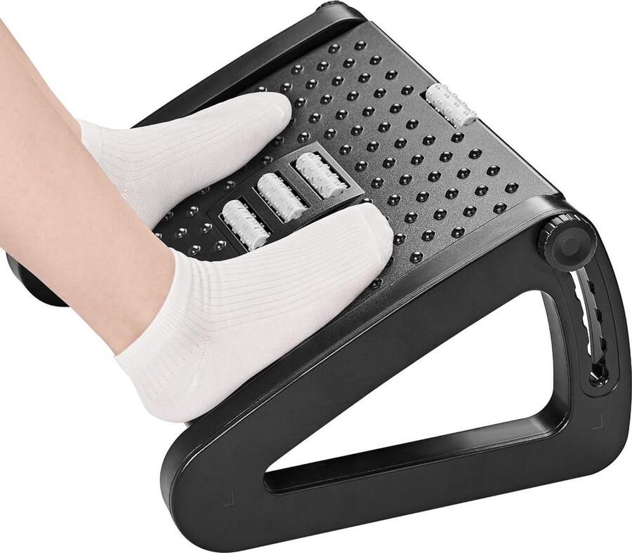 Voetsteun onder bureau ergonomische in hoogte verstelbare voetsteun met stimulator functie kantoor en thuis Foot rest