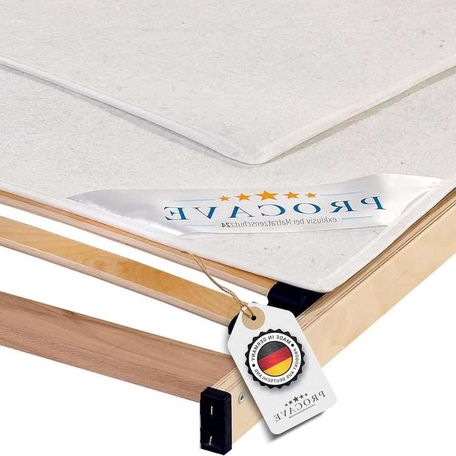 Hoogwaardige lattenbodem beschermende matrasonderlegger 140 x 200 cm ademende matrasbeschermer van naaldvilt made in Germany matrasbeschermer 140x200