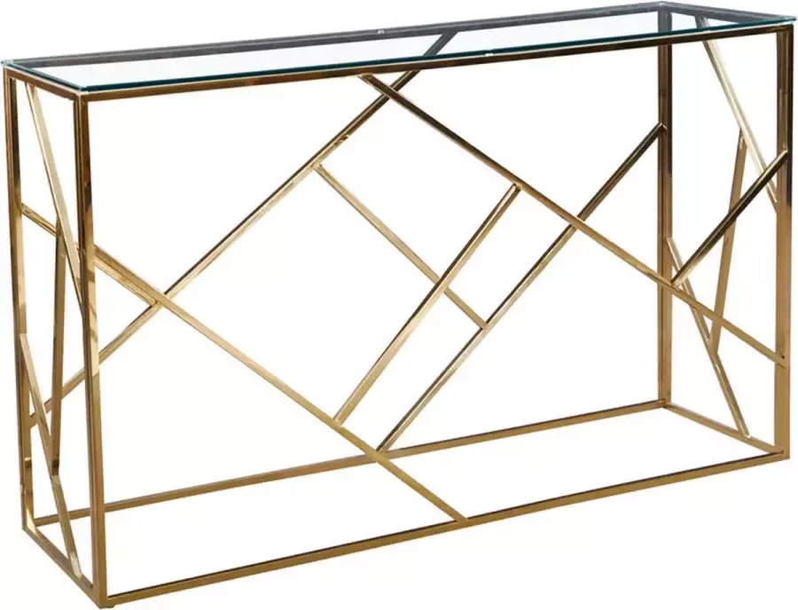 Hoom Interiors Mason Consoletafel Dressoir Glas Goud