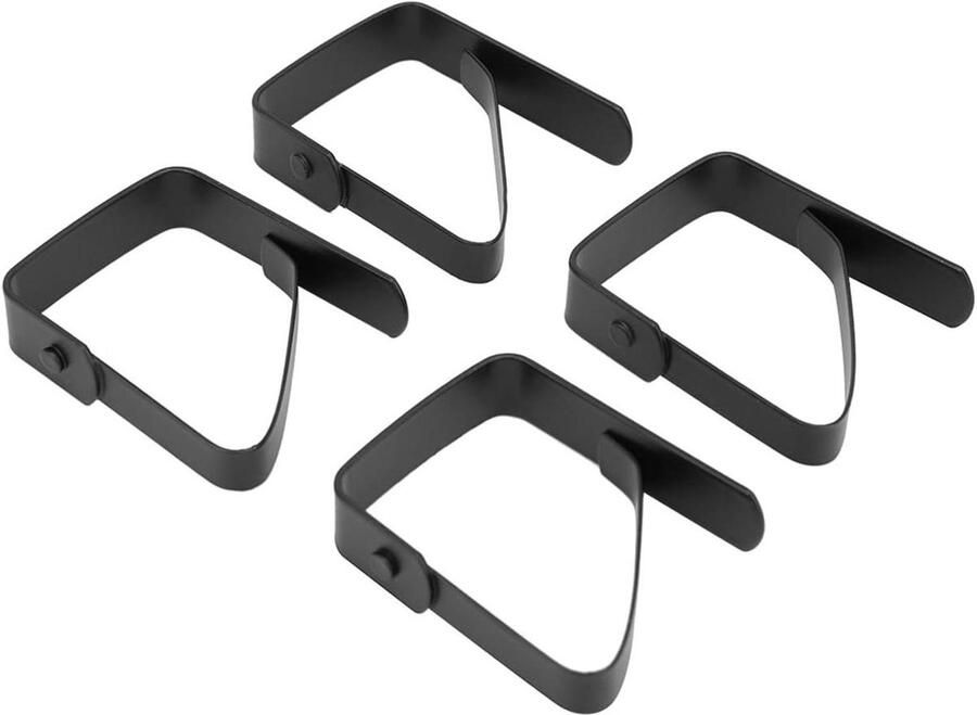 Allecto Plus Roestvrijstalen Tafelkleed Houder Klemmen 5 * 4 cm Anti-Slip Doek Clips voor Tafelkleden Thuis Keuken Restaurant en Picknicktafels Set van 4 Stuks