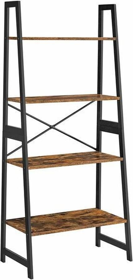 Stalen archiefkast volledig gemonteerd behalve wielen voor A4 Legal Letter-formaat documenten rustiek bruin + zwart