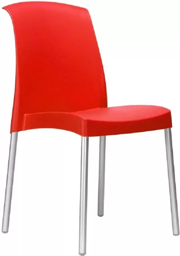 Horecastoel terrasstoel kantinestoel bijzetstoel designstoel. Setje van 6 stuks. Stapelbaar. In- en outdoor te gebruiken! Ideaal voor wachtruimte kantineruimte vergaderruimte