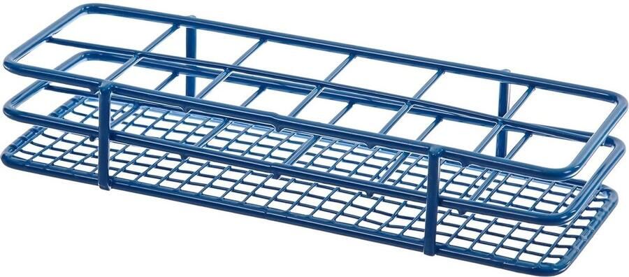 Houder voor 25 mm buisjes epoxy gecoat staal 2 x 6 plaatsen Heathrow Scientific HD120085