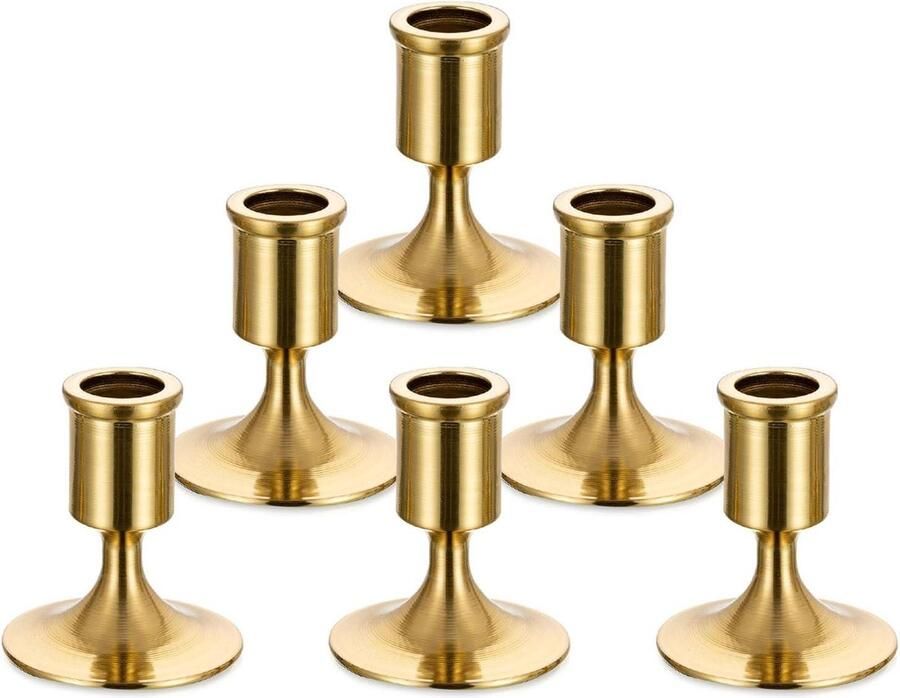 Houder Voor Bruiloft Tafel Centerpiece Gold Taper Kandelaars Kerstmis Candlelight Dinner