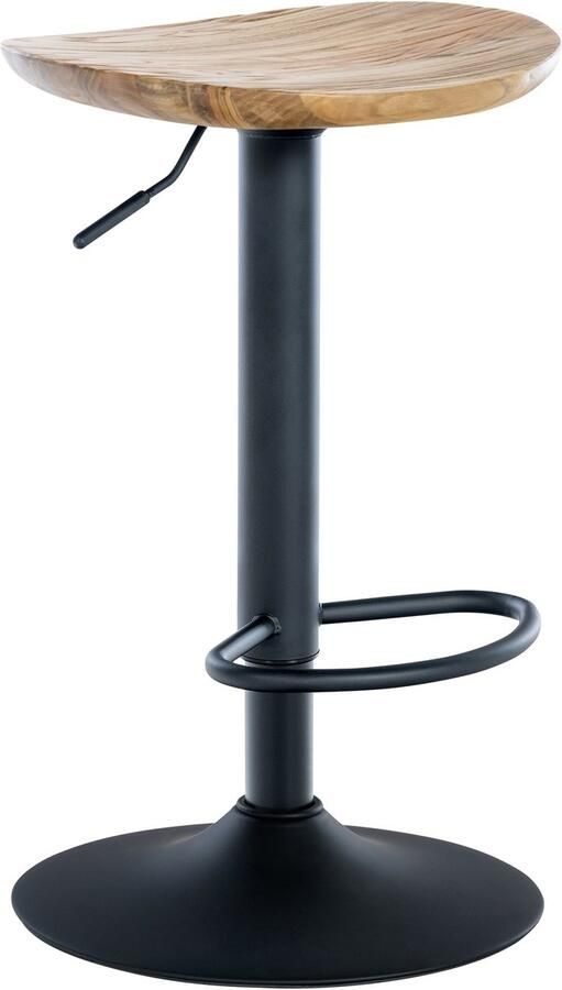 Houten Bartafelstoel Barkruk In Hoogte Verstelbaar Stijlvol & Duurzaam Design