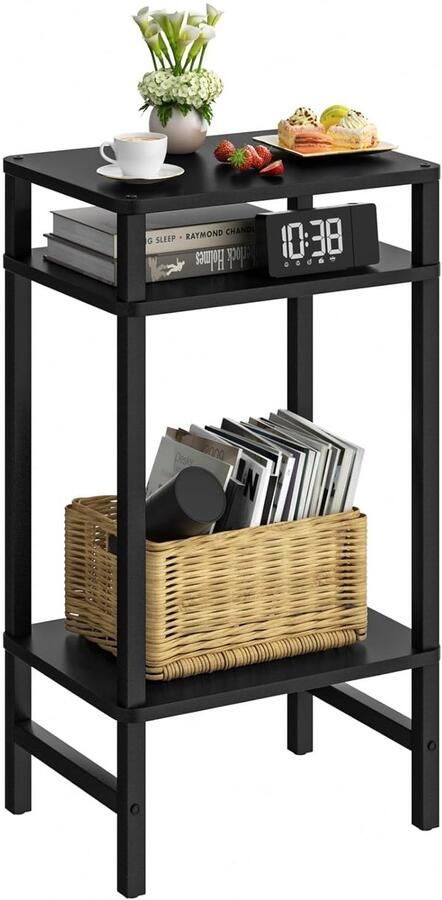 Houten bijzettafel multifunctioneel 1 stuk 30 cm x 40 cm x 70 cm