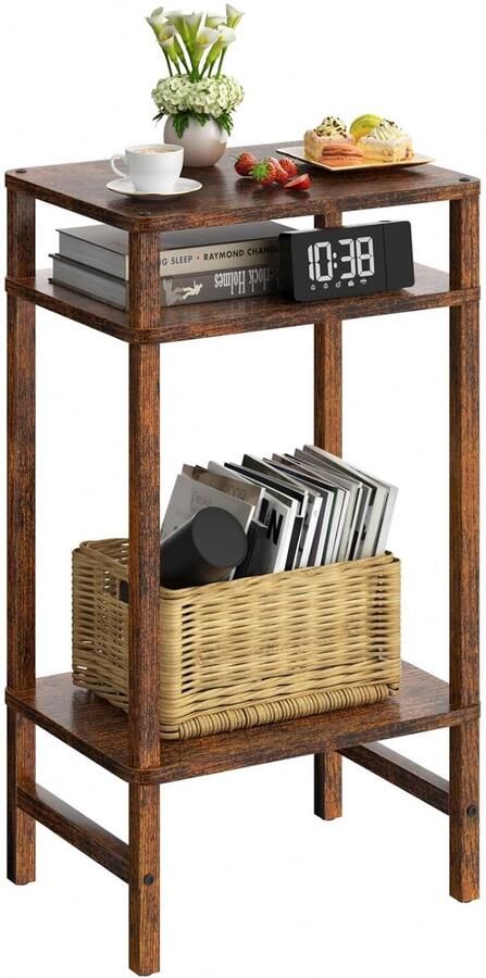 Houten Bijzettafel Multifunctioneel en Ruimtebesparend 1 stuk