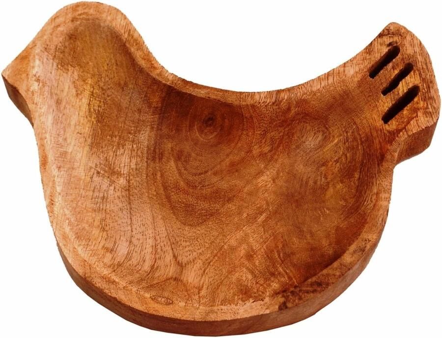 Houten dienblad Platter 'Sparrow On My Table': Kleine plaat voor snacks koekjes fruit of aftermints met Vogeldecoratie Coffee Table Tray