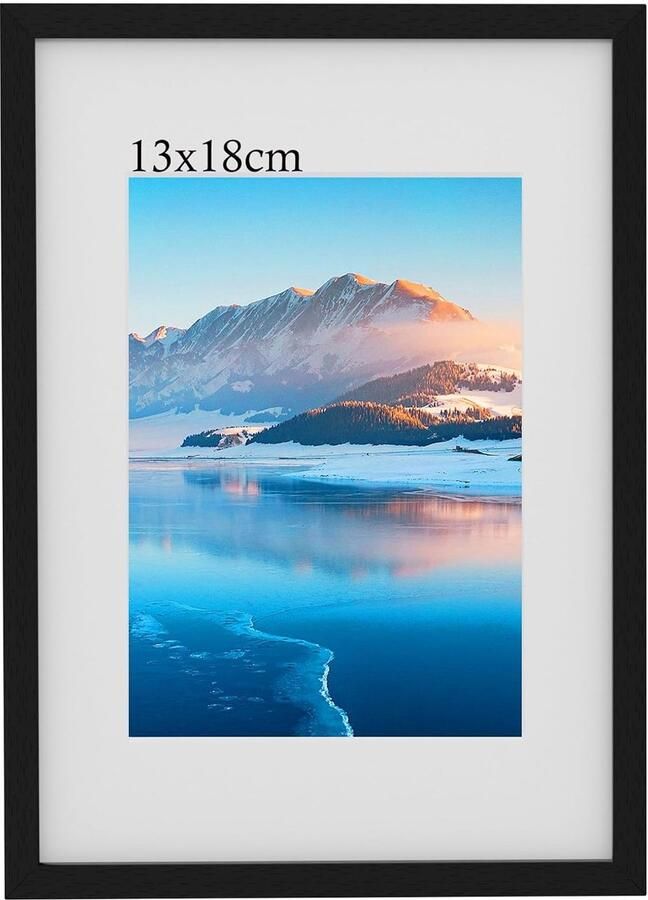 Houten fotolijst 13 x 18 cm flexibel en stijlvol geschikt voor muur en tafel