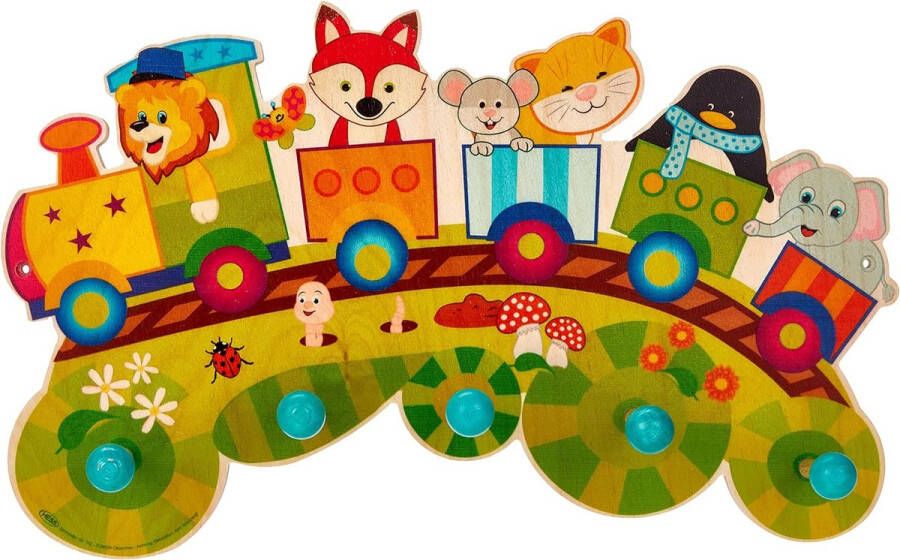 Houten Garderobe Spoorwegen Hess Speelgoed Ca. 40 x 25 x 8 cm