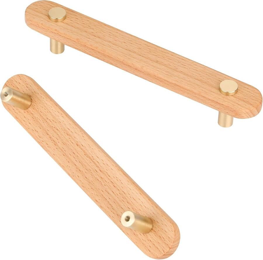 Houten keukenkast handgrepen Set van 6 stuks 128mm Kast handgrepen voor keuken en badkamer