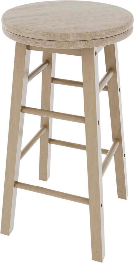 Houten Lichtbruine Barkruk voor Ontbijt Comfortabele en Stijlvolle Keuze