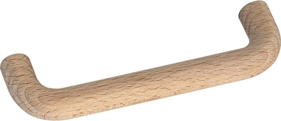 Houten meubelgreep ruw beuken 96mm breed 1 stuk